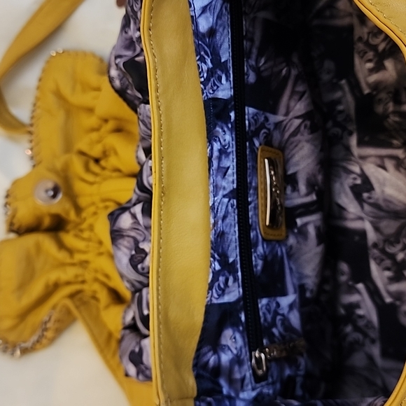 Junior Drake Butter Soft Leather Satchel Shoulder Bag Purse Tan Camel Brown - Picture 4 of 6